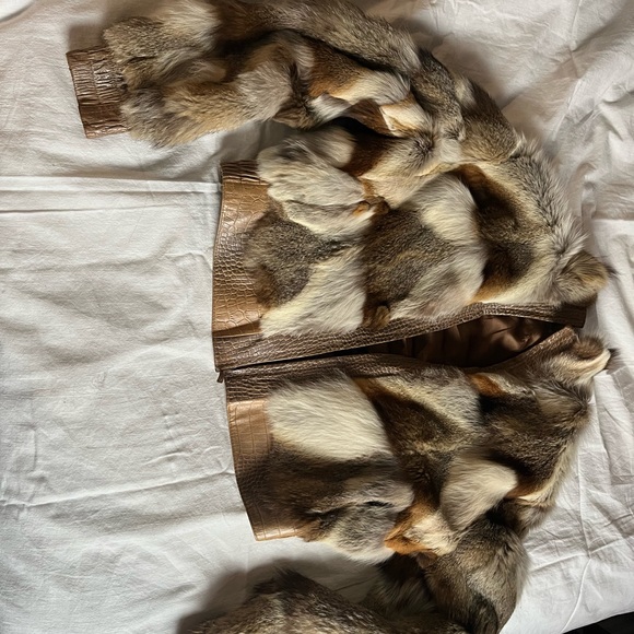 Vintage Fur Bomber Jacket - Picture 2 of 3